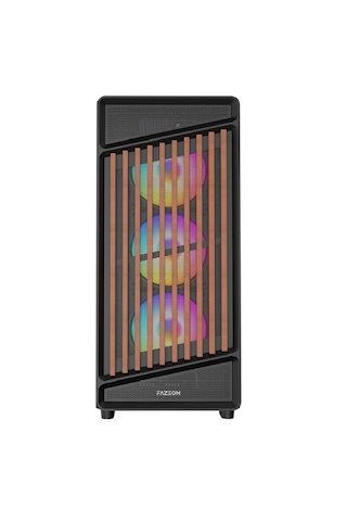 Fazeon F19 750w 80plus Bronze 4x120mm Argb Fanlı Atx Siyah Bilgisayar Kasası