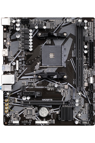 Gigabyte A520M K 1.0 AMD A520 5100 MHz (OC) DDR4 Soket AM4 mATX Anakart