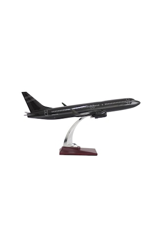 Zekupp Boeing 737-800 1/100 Ölçek Çizgi Detaylı Siyah Tasarımlı Model Uçak