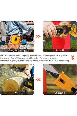 Symbee "taşınabilir Zincirli Testere Bileme Aleti - Hızlı Ve Pratik Zincir Bileme Sistemi Abs Plastik "