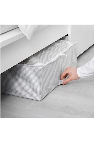 Sumuhome Stuk Hurç Saklama Depolama Düzenleme Beyaz Gri 55x51x18 Cm Beyaz - Gri