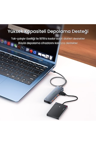 Veggieg 10gbps Type-c Usb-c 3.2 Usb-a 3.2 Çoklayici Dönüstürücü Hub