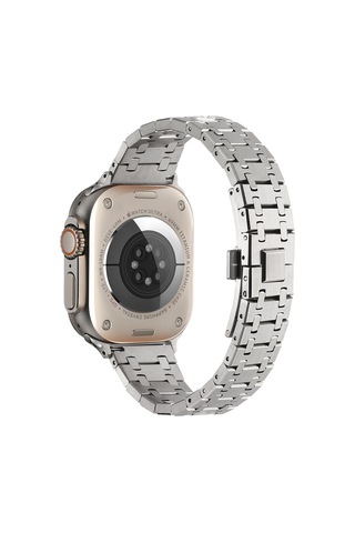 Watch 40mm Uyumlu Krd-83 Metal Mkst Kordon-gümüş-gold