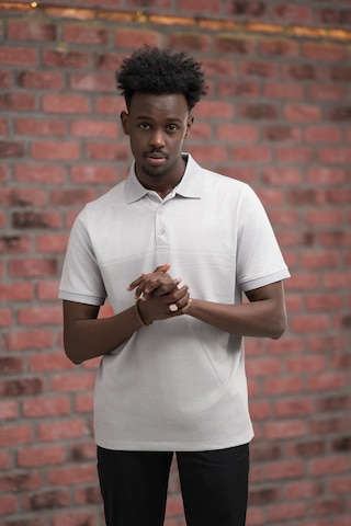 Advante Regular Fit Likralı Pano Desenli Polo Yaka T-shirt Gri