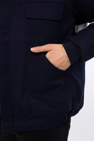 İş Elbisesi Mont 7/7 Gabardin Kumaş Reflektörlü Lacivert