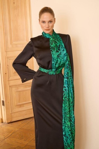 Senna Fıore Dress Yeşil Yeşil