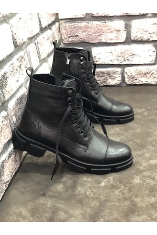 Hakiki Deri Kürklü Postal Erkek Bot