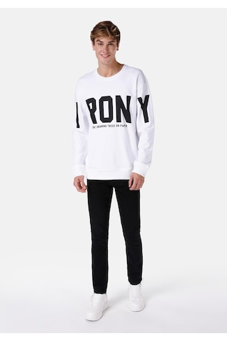 Colin's Colins Comfort Fit Erkek Baskılı Beyaz Sweatshirt Cl1067465 Q1.v2 Ofw Beyaz