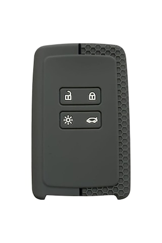 Gma Keys Renault Clio E-tech Austral Megane E-tech 4 Anahtar Koruma Kılıfı Petek Desenli Gri Siyah