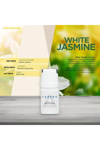 Carpex Koku Makinesi Beyaz + White Jasmine 50 ML