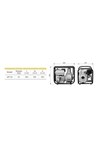 Gardenpro Wp-30 Benzinli Su Motoru 3x3 Yeni