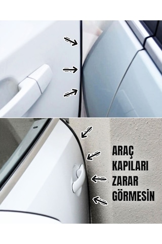 Oto Kapı Fitili, Çizilme Çarpmalarda Önleyici, Araç Kapı Koruyucu, 5 Metre Kırmızı