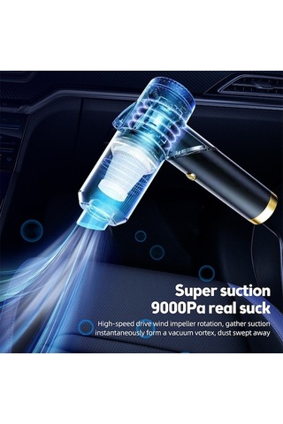 Novahub Kablosuz Taşınabilir Süpürgesi - 9000pa, 120w, Led Işık