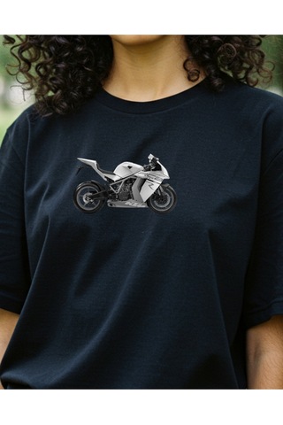 Spaydırman Temalı Tasarımlı Baskılı T-shirt Siyah