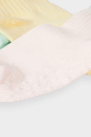 DeFacto Kız Bebek Kaydırmaz Taban 3'lü Pamuklu Uzun Çorap E4769A5NSKR1