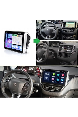 Peugeot 208-2008 Android Multimedya Sistemi 2-32 Myway 2013-2019 9"