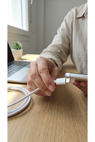 USB-C Örgü Şarj Kablosu 1 Metre Hızlı Şarj Destekli Dayanıklı Type-C Kablo Tüm Telefonlarla Uyumlu