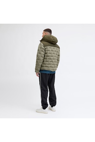 Jack & Jones Point Heat Quilted Erkek Yeşil Mont 12285932-vtr Haki