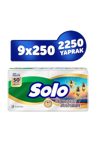 Solo 9'lu Peçete Ramazan Özel