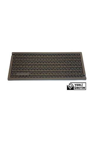 15x33 Cm Kauçuk Bar Mat, Bulaşık Kurutma Matı, Tencere Altlığı, Cam Kenarı Saksı Altlığı Siyah
