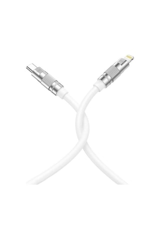 Nb-q228a 27w Pd Gan Hızlı Şarj Kablosu Type-c To Lightning Silikon Çinko Alaşım Dayanıklı 1.2m