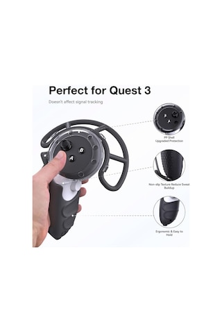 Meta Quest 3 Denetleyicisi İçin Parmaklıklu Koruma Etui
