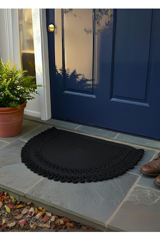 Handwoven Jüt Kapı Önü Karşılama Paspası Moderin Tasarım Hasır El İşi Çift Taraflı Paspas Ev Ofis Karavan Tek Çok Renkli