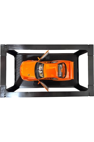 1:24 Metal Model Koleksiyon Araba Nissan Skyline Gt-r R34 Turuncu 19 Cm Döner Ön Tekerler