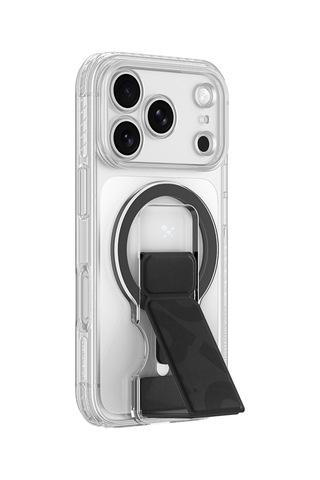 Apple iPhone Uyumlu 18 Pro Kılıf M-safeli Standlı Amazingthing Titan Pro Grip Stand Serisi Kapak Siyah