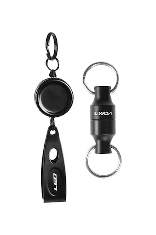 Folinda Balıkçı Magnetli Tutucu Ve Geri Çekilebilir İp Kırıcı - 6.6lb Manyetik Güç, 3.5-17.7in Uzunluk, Alüminyum Ve Paslanmaz Çelik