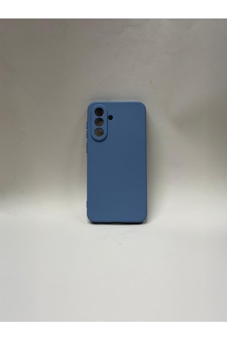 Samsung Uyumlu Galaxy A37 İçi Kadife Lansman Silikon Kılıf Tarz Ve Maksimum Koruma Bir Arada Mavi