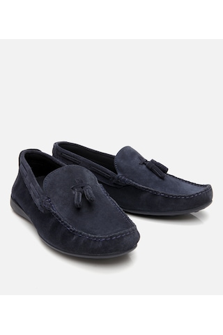Hotiç Erkek Süet Deri Lacivert Püskül Detaylı Günlük Loafer 02ayh305540a680 Lacivert