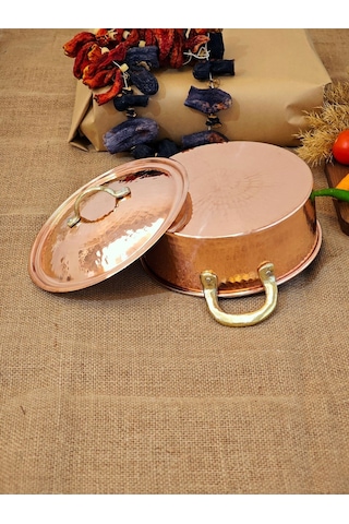 Modabakır Pilav Tenceresi Bakır 20 Cm 2200 Ml Model:125569885 Metalik