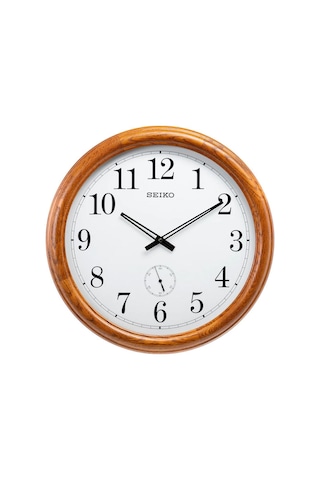 Seiko Clock Qxa155b Büyük Meşe Ahşap Duvar Saati Kahverengi
