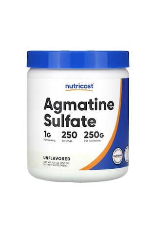 Nutricost, Agmatin Sülfat, 1 Gr. 250 Kapsül Servis