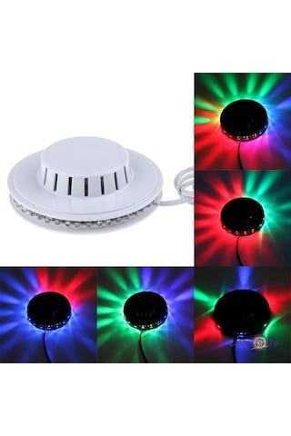 Fithome M29 48 LED RGB Otomatik Renk Değiştiren Dönen Ayçiçeği UFO LED Çok Renkli