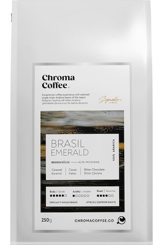Chroma Coffee Signature Series Çekirdek Kahve Seti-5 %100 Nitelikli Arabica 3x250gr Çekirdek Kahve