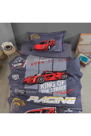 Clasy Tek Kişilik 4 Mevsim Kapitone Nevresim Seti Racing Team