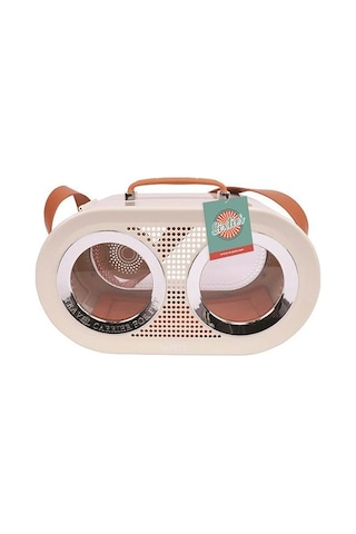 M-Pets Radio Kedi ve Küçük Irk Köpek Taşıma Çantası Beyaz 50 x 23 x 31 CM