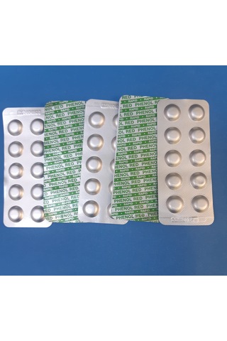 Havuz Suyu Ph Test Tableti Phenol Red 50 Tablet