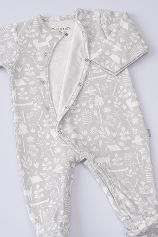 Boumini Bebek Patikli Tulum Doğada Macera-açık Gri Açık Gri