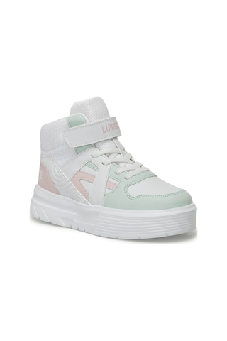 Lumberjack Crusel Hı 4pr Beyaz Kız Çocuk High Sneaker 000000000101887325 Beyaz-a Yesıl Beyaz