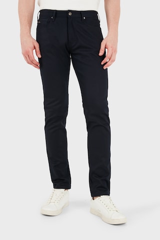 Emporio Armani Pamuklu Slim Fit Düşük Bel Jeans Erkek Kot Pantolon Em000121 Af23021 Ub118 Lacivert