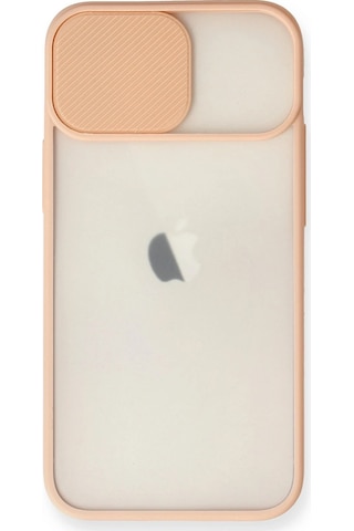 Newface - 23 - İphone 11 Kılıf Palm Buzlu Kamera Sürgülü Silikon - Matxzngz - - Pembe