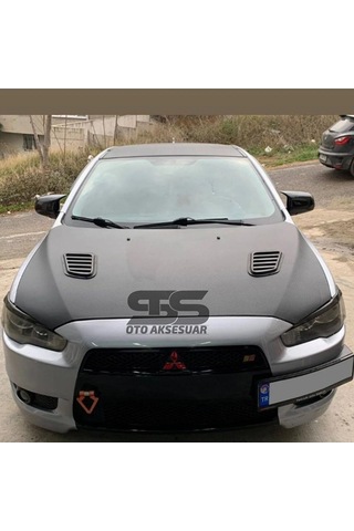 Mitsubishi Lancer 2008-2013 Uyumlu Batman Yarasa Ayna Kapağı Piano Black Abs Plastik