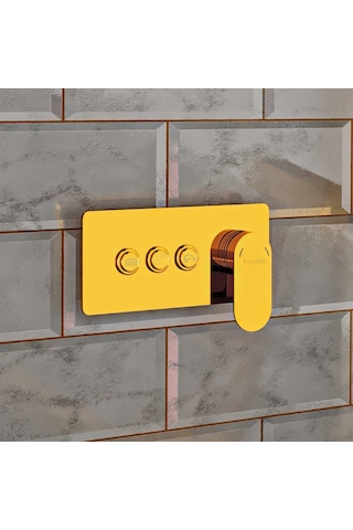 Fause Ankastre Banyo Bataryası Comfort 3 Yönlü Gold Kab103-3G Gold