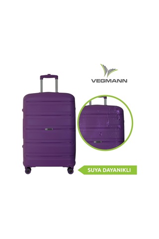 Vegmann Polipropilen Pp Atlas Violet Orta Boy Valiz Violet Mor