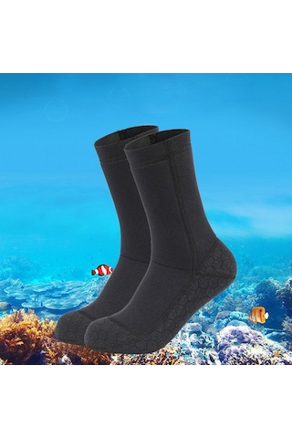 Willowhaven 3mm Kalın Neopren Dalış Çorapları, Sıcak Tüplü Plaj Botları, Kış Dalış Ayakka Çok Renkli