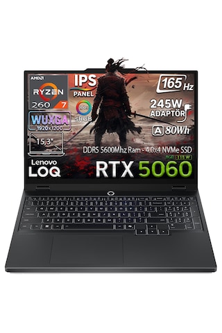 Lenovo Legion 5 15AHP10 83M00070TR R7-260 24 GB 1 TB  SSD RTX5060 15.3" Dos WUXGA Dizüstü Bilgisayar