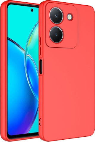 Vivo Y36 4g Kılıf Zore Mara Lansman Kapak Kırmızı